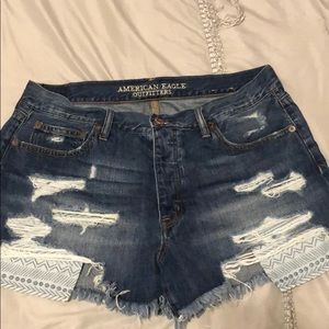 AEO vintage Hi-Rise festival Shorts